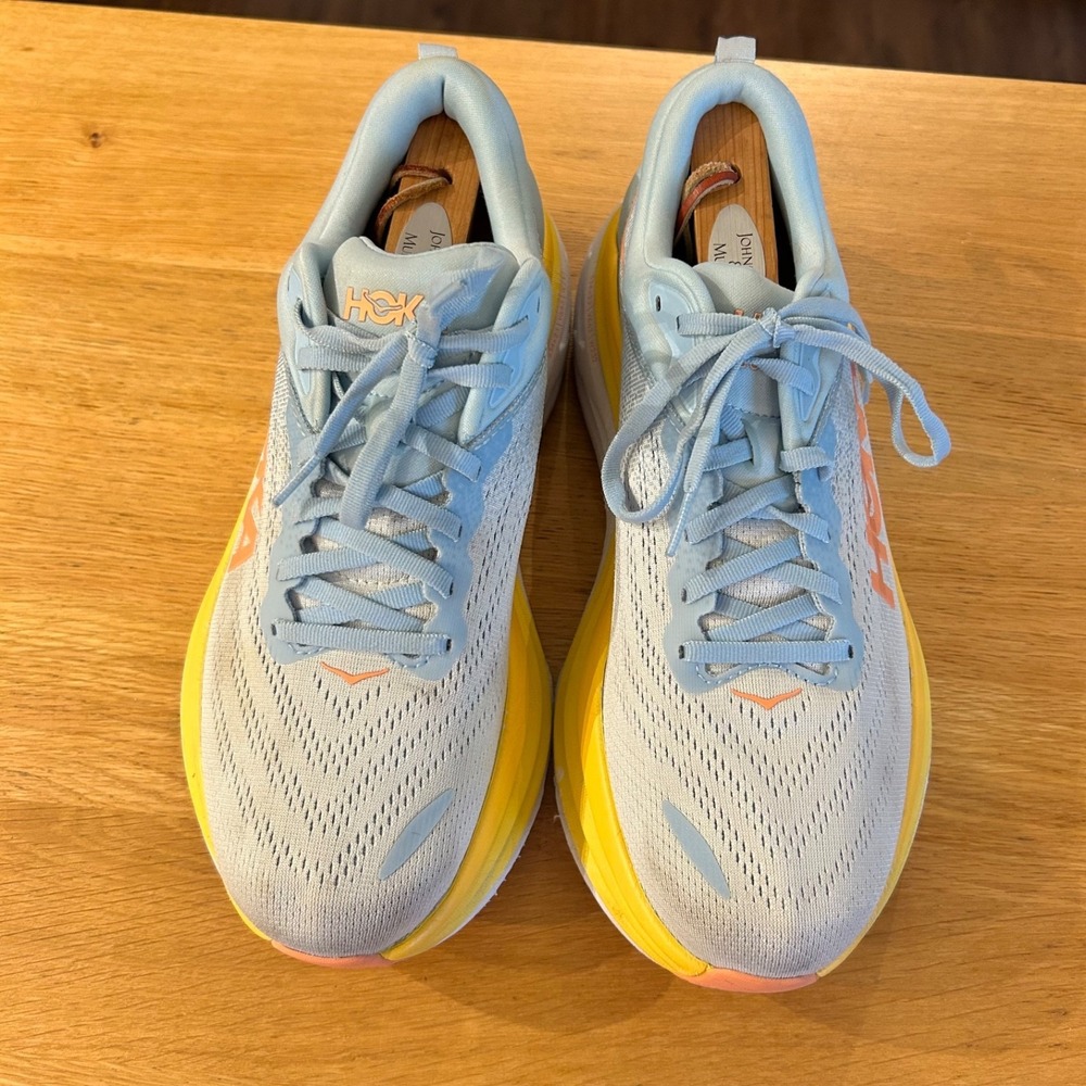 Hoka One One Bondi 8 Womens 10.5B Summer Song Running Nursing Walking Sneaker - Picture 4 of 11